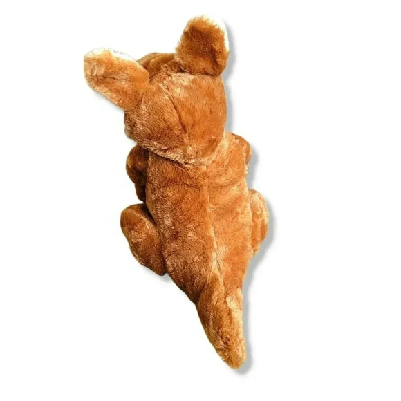 Goffa Large 21" Tall Plush Kangaroo with Baby in Pouch Brand New - Picture 4 of 6